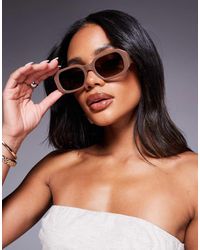 Quay - Gafas De Sol Moca Rectangulares Hyped Up De Quay - Lyst