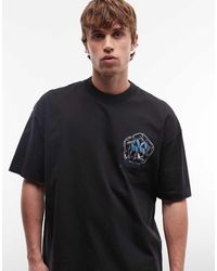 AllSaints - Affix Short Sleeve Graphic Logo T-shirt With Back Print - Lyst
