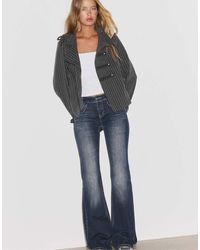 Stradivarius - Felt Texture Button-up Coat - Lyst