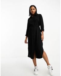 Jdy - Robe chemise mi-longue nouée à la taille - Lyst