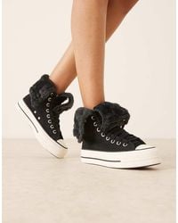 Converse - Chuck Taylor All Star Fold Over Lift Trainers - Lyst