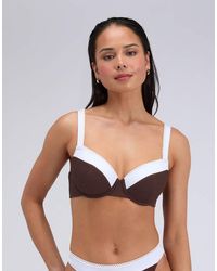 Boux Avenue - Rivoli Picot Balconette Bikini Top Summer Padded Swimwear - Lyst