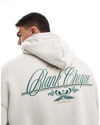 Cotton On - Box Fit Hoodie With Blank Cheque Graphic - Lyst