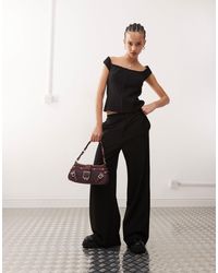 Weekday - Raven Co-ord Scoop Neck Top With Hook & Eye Detail - Lyst