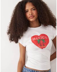 ASOS - Short Sleeve Baby Tee With Mexico Graphic - Lyst