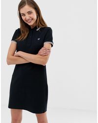 Fred Perry Polojurk Met Een Gekleurd Randje - Zwart