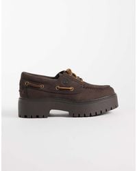 Timberland - Stone Street Platform 3 Eye Boat Shoes - Lyst