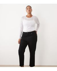 ASOS - Asos Design Curve Slim Fit Mom Jeans - Lyst