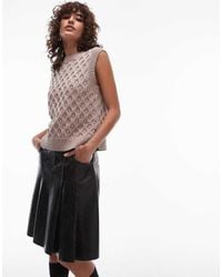 Levi's - Gebreide Spencer Met Kabels - Lyst