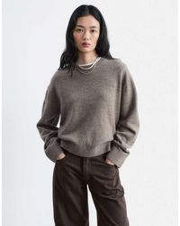 & Other Stories - Wool & Cotton Blend Crew Neck Jumper - Lyst