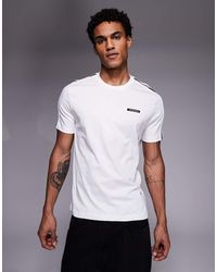 EA7 - Armani Crew Neck Tape Logo T-shirt - Lyst