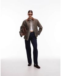 emory park - Oversized Button Through Worker Jacket - Lyst