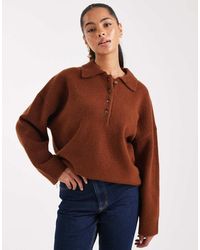ASOS - Compact Gebreid Poloshirt - Lyst