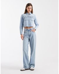 Mango - Teen 100% Cotton Cropped Denim Jacket - Lyst