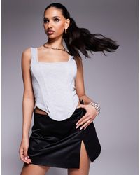 ASOS - Square Neck Corset Top - Lyst