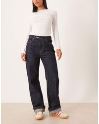 Mango - Evan 100% Cotton Straight Jean With Contrast Stitch - Lyst