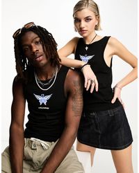 Collusion - Unisex Butterfly Printed Tank Top - Lyst