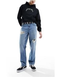 ASOS - baggy Jeans With With Rips - Lyst