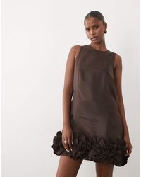 Y.A.S - Ruffle Hem Mini Dress - Lyst