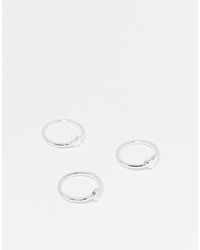Monki - – 3er-pack ringe - Lyst