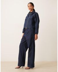 Calvin Klein - Denim Nylon Parachute Pant Co-Ord - Lyst