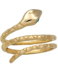 Elli Jewelry - Ring Met Slangenontwerp En Siersteentjes Van 925 Sterling Zilver - Lyst