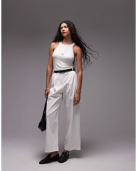 TOPSHOP - – premium – gerade geschnittene, elegante hose - Lyst
