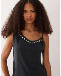Mango - Nana Asymmetric Sleeveless Top Co-ord With Buttons - Lyst