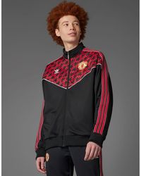 adidas Originals Manchester United Originals Track Top in Red for Men ...