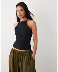 ASOS - Cotton 90's Strappy Racer Tank Top - Lyst