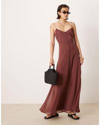 ASOS - – gestuftes camisole-maxikleid - Lyst
