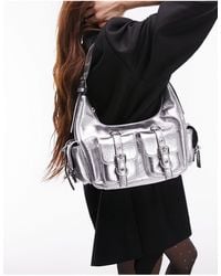 TOPSHOP - Serena Multi Pocket Shoulder Bag - Lyst