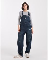 Levi's - Distressed Denim Tuinbroek Met Vintage Pasvorm - Lyst