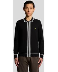 Lyle & Scott - Mid Knits Tipped Knitted Zip Through Jacket - Lyst
