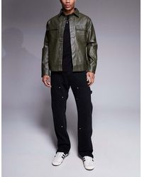 The Couture Club - Vaqueros De Estilo Carpintero Con Lavado Negro Y Detalle De Remaches De - Lyst
