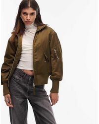 ARKET - Sportief Nylon Bomberjack Met Opstaande Boord - Lyst