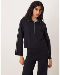 Mango - Cosmus High Neck Half Zip Sweatshirt Co-ord - Lyst