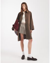 ASOS - Mid Length Tailored Car Coat - Lyst