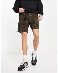 Levi's - – braun gemusterte cargo-shorts mit taschen - Lyst
