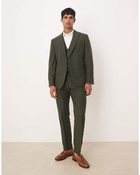 ASOS - Slim Herringbone Suit Trouser With Wool - Lyst