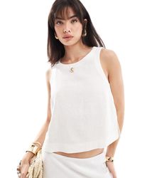 New Look - Linen Look Shell Top Co-ord - Lyst