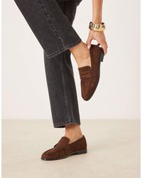 ASOS - Minnie Ruched Detail Loafer - Lyst