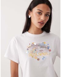 Abercrombie & Fitch - Ibiza Graphic Baby Tee - Lyst
