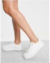 New Look Croc Chunky Trainers - White