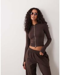 Kaiia - Cotton Rich Zip Through Hoodie - Lyst