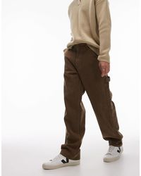 TOPMAN - Straight Acid Wash Trousers - Lyst