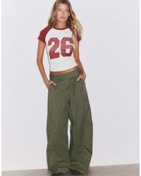 Stradivarius - Printed Short Sleeve T-shirt - Lyst