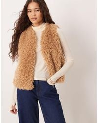 Threadbare - Faux Fur Shearling Gilet - Lyst