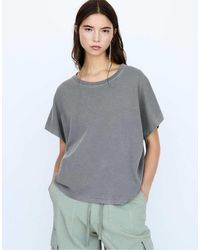Pull&Bear - T-Shirt Oversize Medio Con Maniche Ampie - Lyst