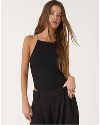 Stradivarius - Body Met Bandjes En Versierde Achterkant - Lyst